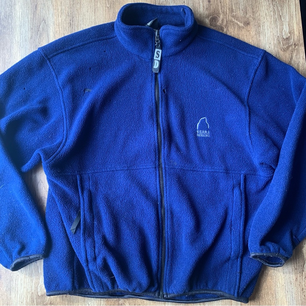 Vintage Sierra Designs Blue Full-Zip Fleece Jacket